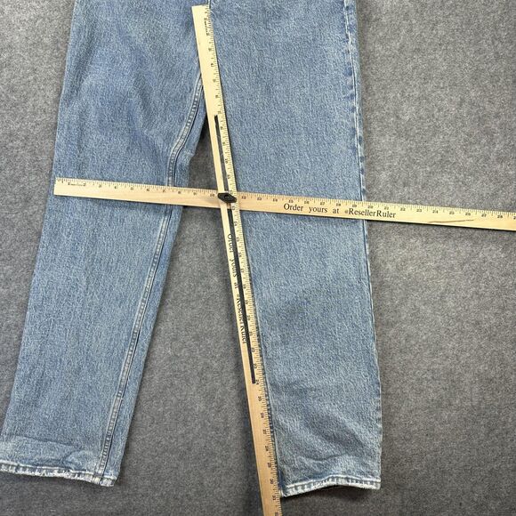 Abercrombie & Fitch 90s Straight Jeans Womens 6 Ultra High Rise Blue 29x31 - Picture 6 of 9
